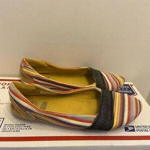 Keen vegan flats stripes bohemian boho 7.5